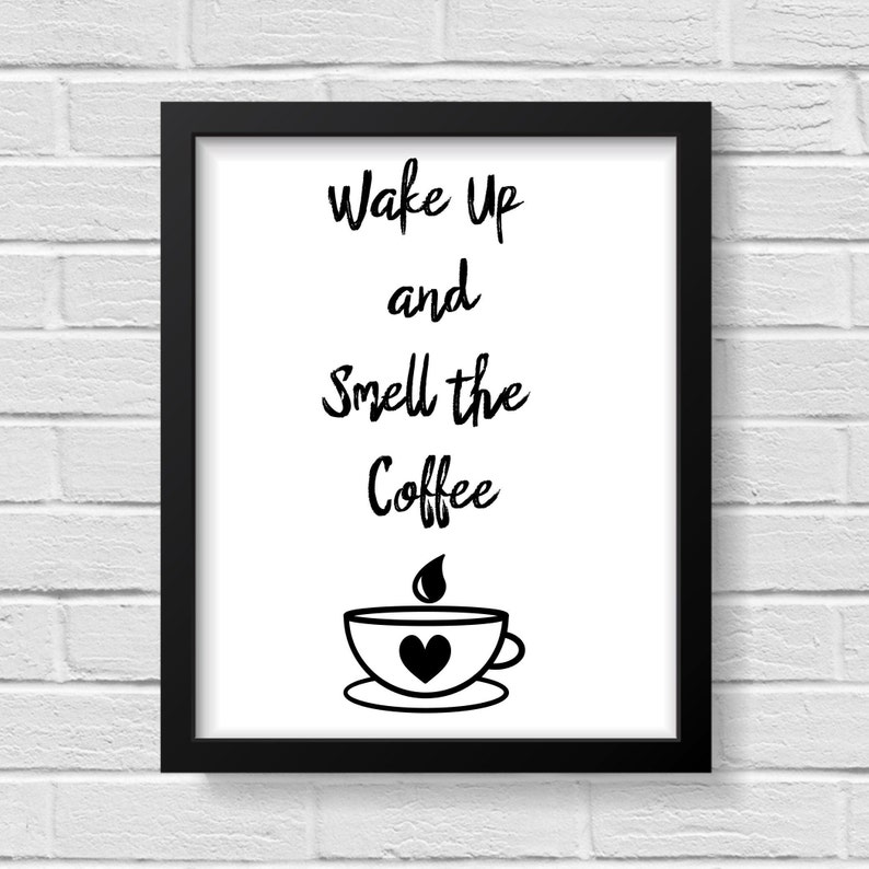 Coffee Print / Coffee / Prints / Home Decor / Kitchen Decor / Etsy