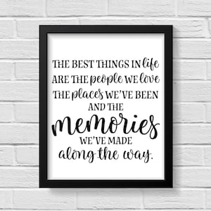 Zitat Print / Inspirierende Zitate / Zitat Poster / Zitat / Zitat Wand Kunst / Home Decor / Liebe Print / Familie Print / Familienschild / Print