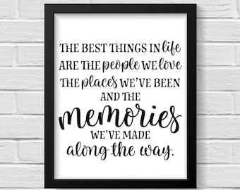 Quote Print / Inspirational Quotes / Quote Poster / Quote / Quote Wall Art / Home Decor / Love Print / Family Print / Family Sign / Print