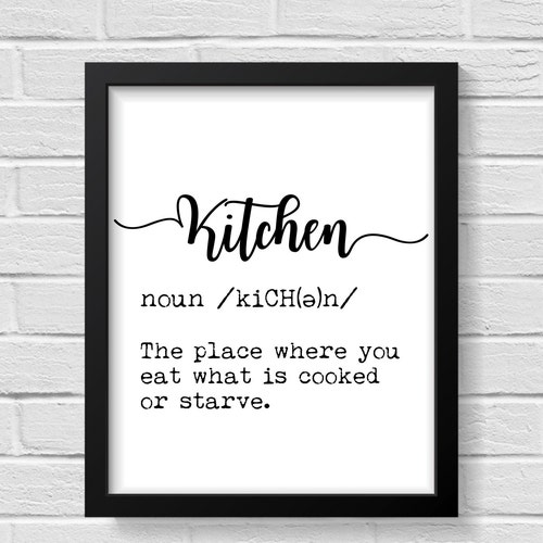 Kitchen Decor / Kitchen Prints / Kitchen Wall Art / Funny Etsy UK
