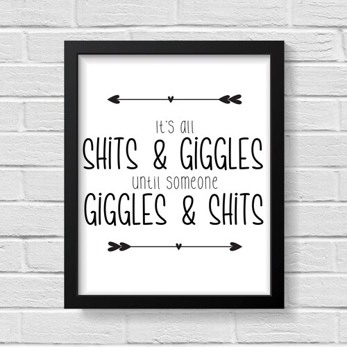 Bathroom Prints Funny Bathroom Decor Bathroom Wall Art - Etsy