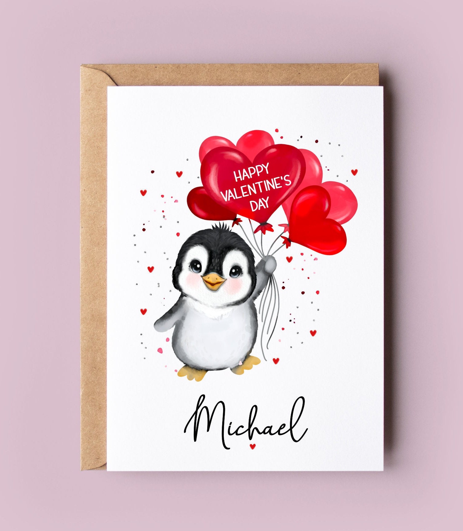 Valentine's Day Card, Personalised Valentine's Day Card Valentine's Day Card, Personalised Valentine's Day Card