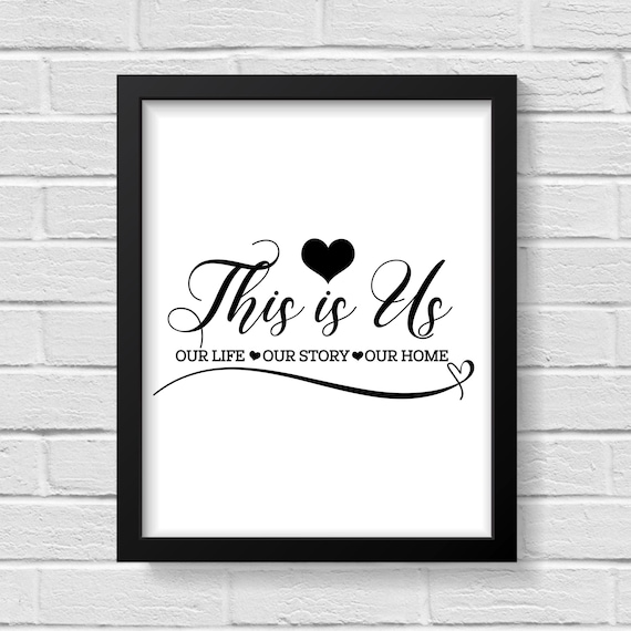 This is Us / Quote Prints / Wall Art / Family Sign / Prints / Etsy
