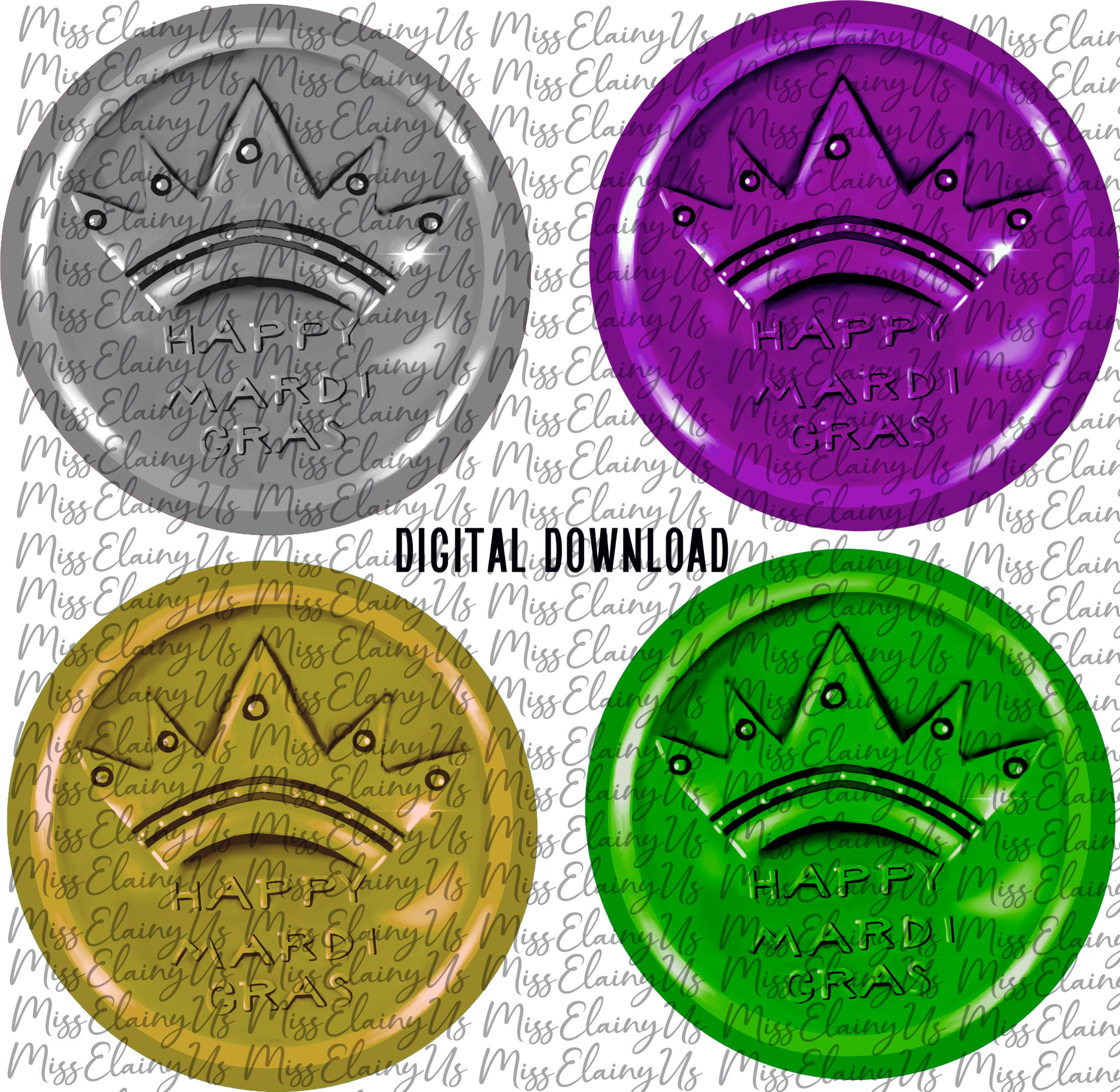 personalized mardi gras doubloons