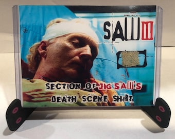 SAW III screen used Movie Prop - Piece of Jigsaw's Death Shirt