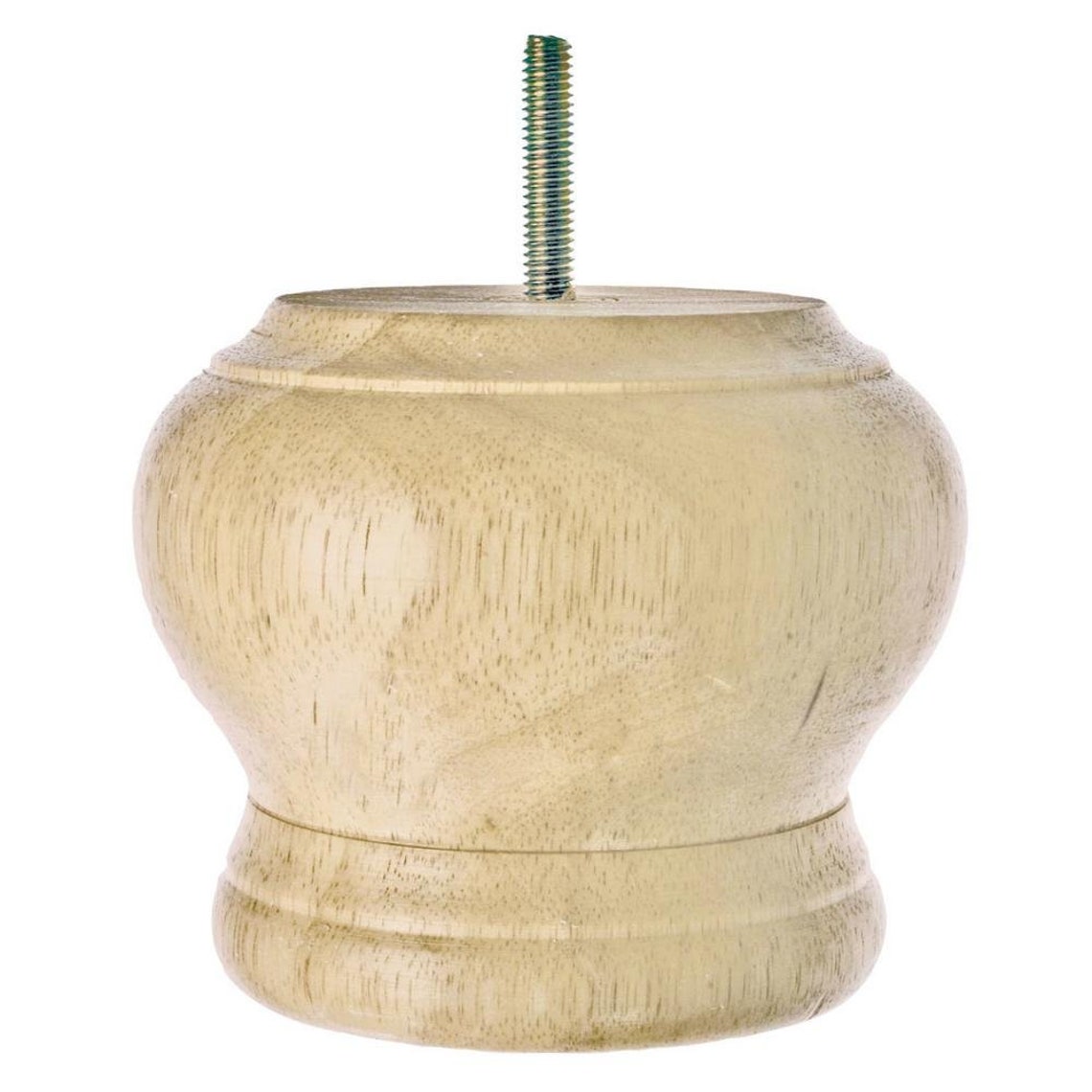 Unfinished Solid Hardwood Round Bun Feet/sofa Leg 4 Pack With Etsy