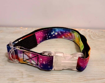 Rainbow Nebulas Dog or Cat Collar