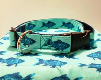 Fish Dog Collar - 4 Colors Available!