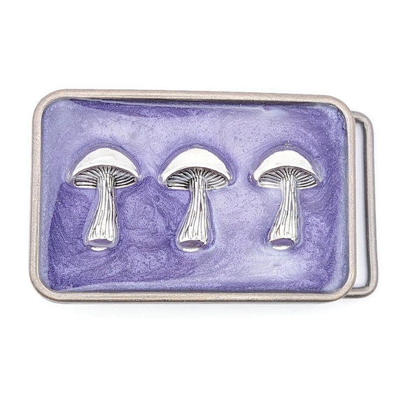 New Silver mushroom Belt buckle Celestial Mushroom Belt Buckle main image 3