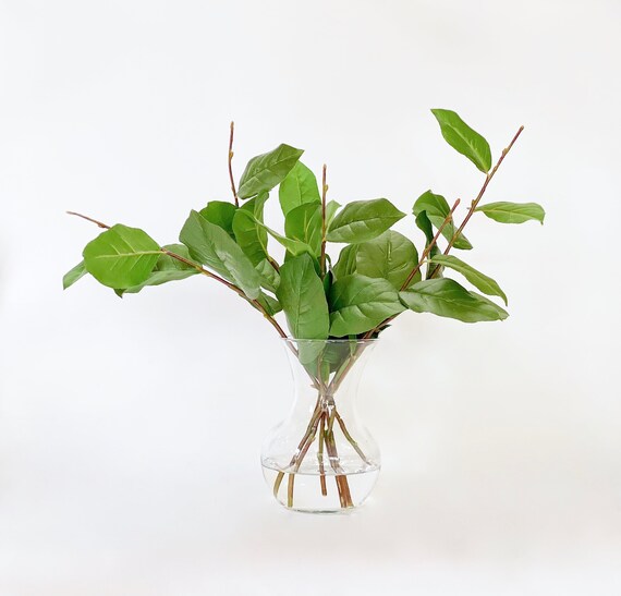 Salal Faux Greenery in Vase Premium Artificial Flowers Home Etsy