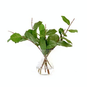 Salal, Faux Greenery in Vase, Premium Artificial Flowers, Home Decor, Office Decor