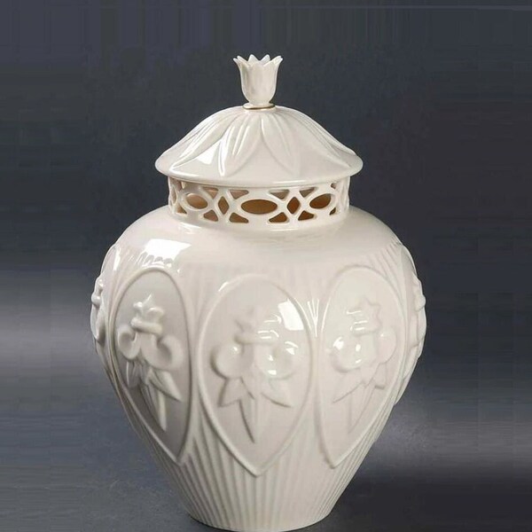 Porcelain Ginger Jar With Lid Etsy