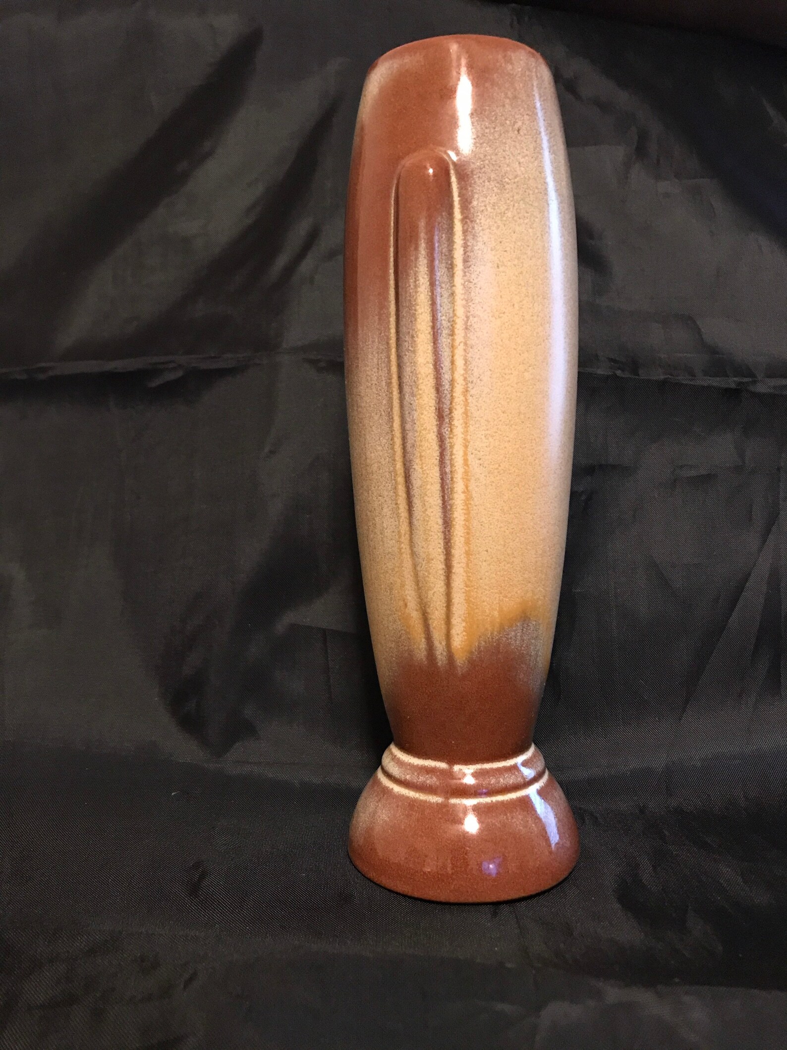 Frankoma Vase 43 Red Clay Bud Vase in Desert Gold Glaze Art Etsy