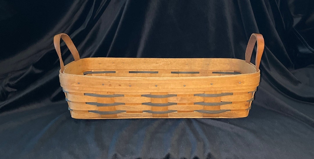 Longaberger Pantry Basket 14 Woven Wood Basket With Etsy