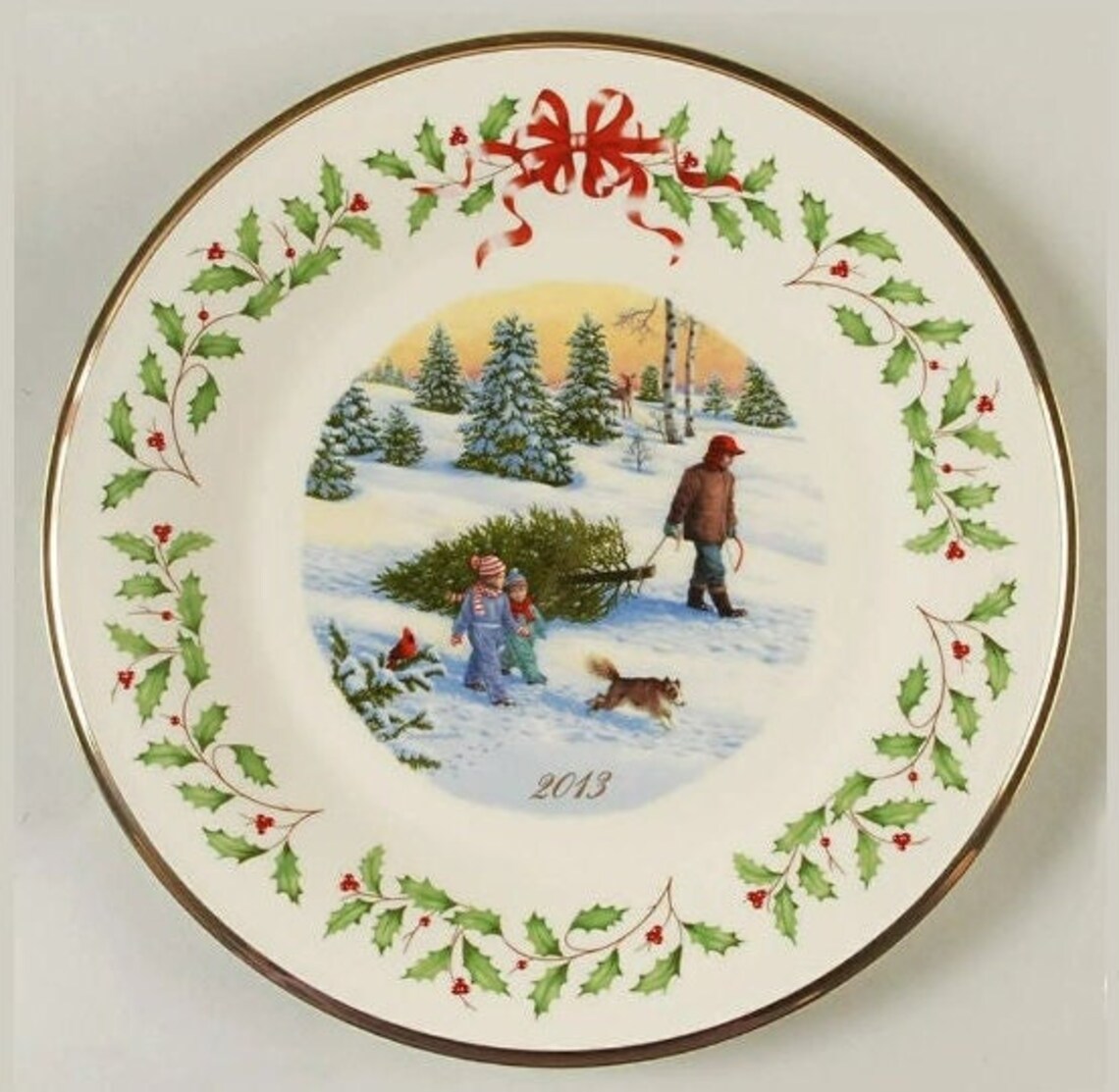 23rd Lenox Annual Holiday Collector's Plate Bringing Home Etsy