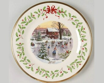 Lenox Christmas Plate 2022 Lenox Annual Holiday | Etsy