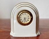 Vintage Lenox Art Deco Eternal Clock, Bedside Table Clock with FREE Shipping