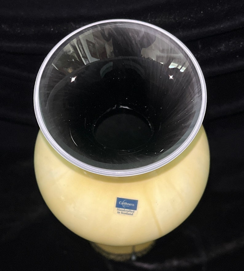 Ebony Collection Art Glass Vase by Caithness in Ireland Etsy