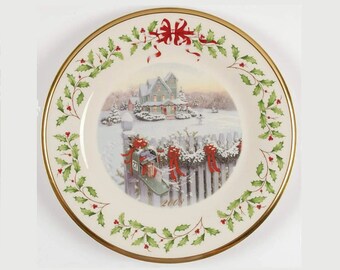 Lenox Christmas Plate 2022 Lenox Annual Holiday | Etsy