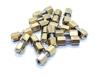 Cold Steel Code 4 • BRASS Double HEXO Thumb Stud • Solid Brass Studs / 1x Thumb Stud Per Order