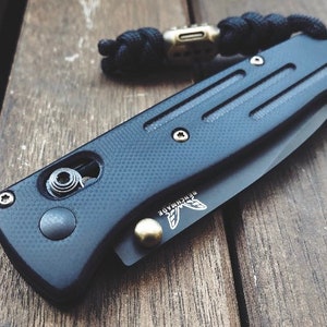 Fits Benchmade Mini Bugout + Bugout 535 Mini Griptilian Freek Boost Bailout + More Benchmade Models • BRASS BALL Thumb Stud - 1x Thumb Stud