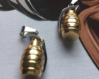 Mini Grenade Pendant • Titanium Steel Plated • GOLD