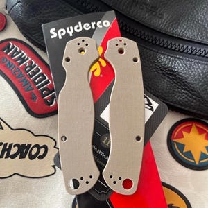 Fits Spyderco Paramilitary 2 CUSTOM G-10 CNC Scale Set - One Set / Spyderco PM2 Custom Knife Scales Spyderco Knives Spyderco PM2 Upgrades