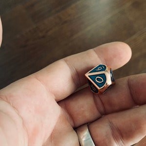 Sided Dice • Blue Copper Trim • One Dice Per Order