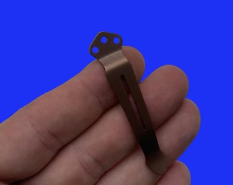 Replacement TITANIUM Pocket Clip Custom Made Emerson Knife Pocket Clip