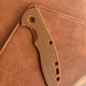 Serve para Hinderer XM-18 3,5” - Escala CUSTOM G-10 / Uma Escala - Marrom