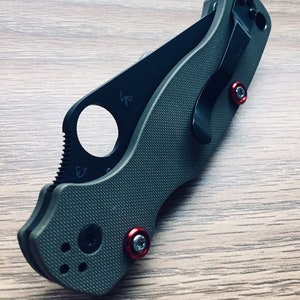 Spyderco Paramilitary 2 + Manix 2 Galaxy Rings and Screws