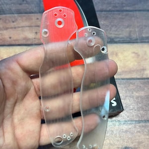 Fits Spyderco Paramilitary 2 CUSTOM Clear Acrylic Scale Set - One Set