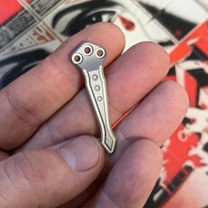 Fits Benchmade 535 940 941 555 551 530 Bugout Osborne • TITANIUM Pocket Clip Fits Many Benchmade Models • Custom 3D CNC - Stonewashed Silver