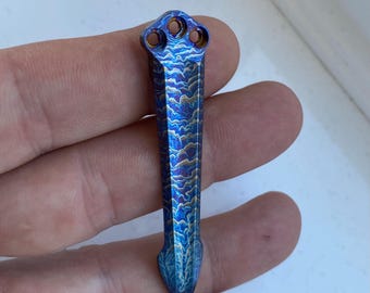 Benchmade Osborne, Griptilian, Bugout, Freek, Bailout, Narrows, Full Immunity + meer modellen Titanium T1 pocketclip • Geanodiseerd regenboog