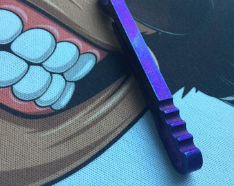 Titanium Key Holder • Pocket Slip Model • EDC • Purple