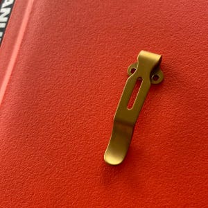 ProTech Godfather Godson TR-1 TR-2 TR-3 Series • Short Deep Carry Pocket Clip Anodized Gold Replacement Pocket Clip • 1x Pocket Clip