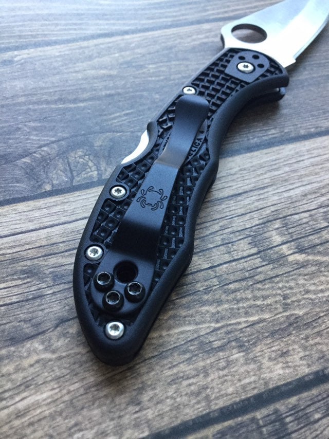 Black Replacement Pocket Clip Fits Spyderco Amalgam Models Collectibles