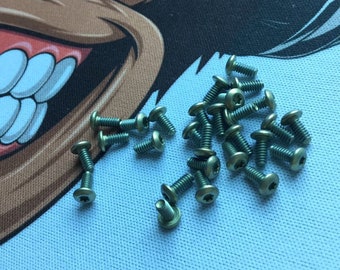Fits Southern Grind Spider Monkey GOLD Titanium Pocket Clip Screws