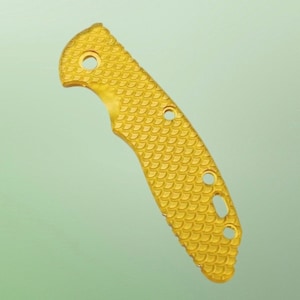 Serve para modelos Hinderer XM-18 de 3,5” - Escala de substituição dourada transparente / 1x escala por pedido