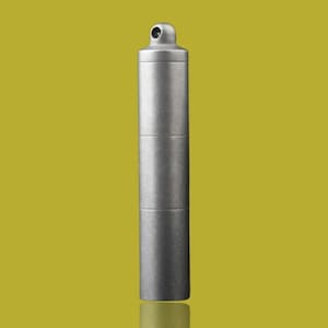 Titaniumcapsule / waterdichte EDC Triple Stash / Beadblast-afwerking groot formaat / 1x capsule per bestelling