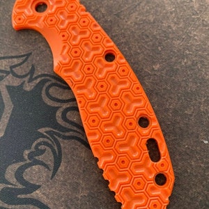 Serve para Hinderer XM-18 3,5” - COMB GRIND Custom G-10 Scale / One Scale - Laranja