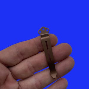 Fits Benchmade Osborne Models • Anodized BRONZE Titanium Pocket Clip Fits Many Benchmade Models Knife Upgrades Benchmade Parts • 1x Clip