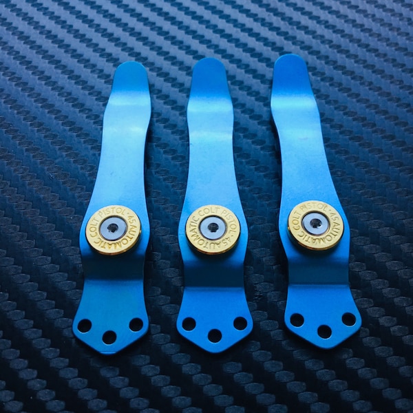 Blue Titanium Colt • Benchmade 570 Presidio ll Pocket Clip