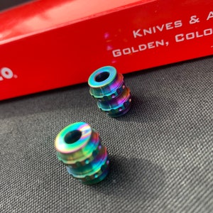 Titanium Rainbow BELTECH Lanyard Bead • 1x Bead Per Order