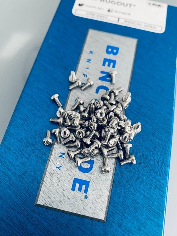 3x Screws Check List Fits Benchmade Bugout Models • BIG-HEAD TORX Pocket Clip Screws