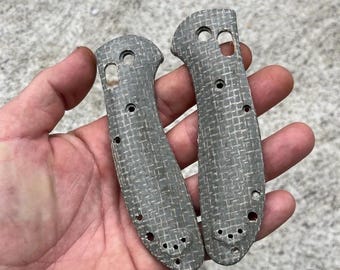 Past op Benchmade Griptilian CUSTOM MICARTA-weegschalen - één set per bestelling Benchmade-mesupgradeweegschalen Griptilian-hardware