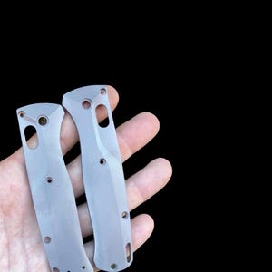 Fits Benchmade Bugout 535 Replacment Scale Set - TITANIUM (Full Sized Bugout) Full Size Benchmade Bugout Replacement Scales Custom Bugout