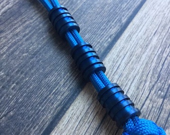 Titanium Blue Lanyard Bead