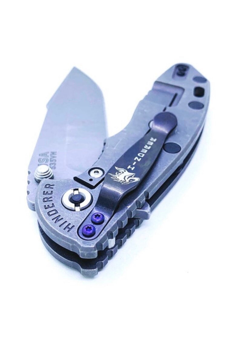 himmm Fits Rick Hinderer Models Titanium PURPLE TORX Pocket Clip Screws