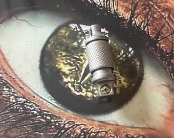 Diamond Grind 360 stopni obrotowy brelok anodowany solidny tytanowy brelok do kluczy szybkie zwalnianie wielofunkcyjne narzędzie zewnętrzne dodatek do breloka